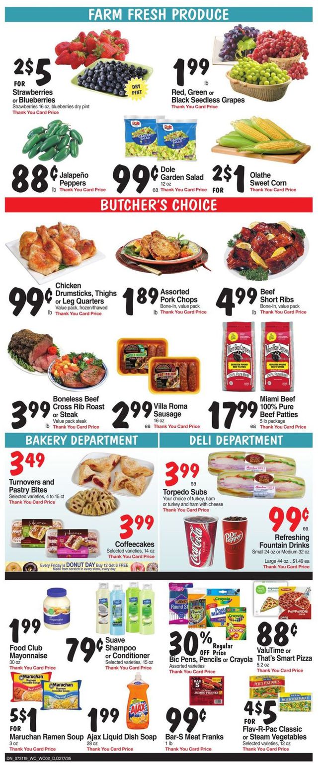 Bashas Ad from 07/31/2019