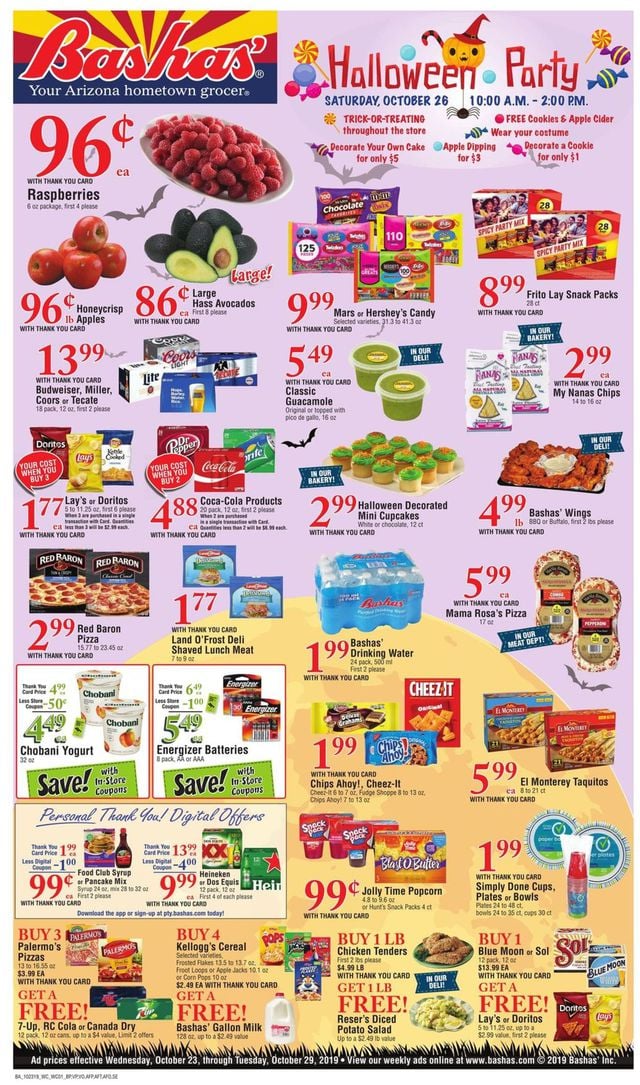 Bashas Ad from 10/23/2019