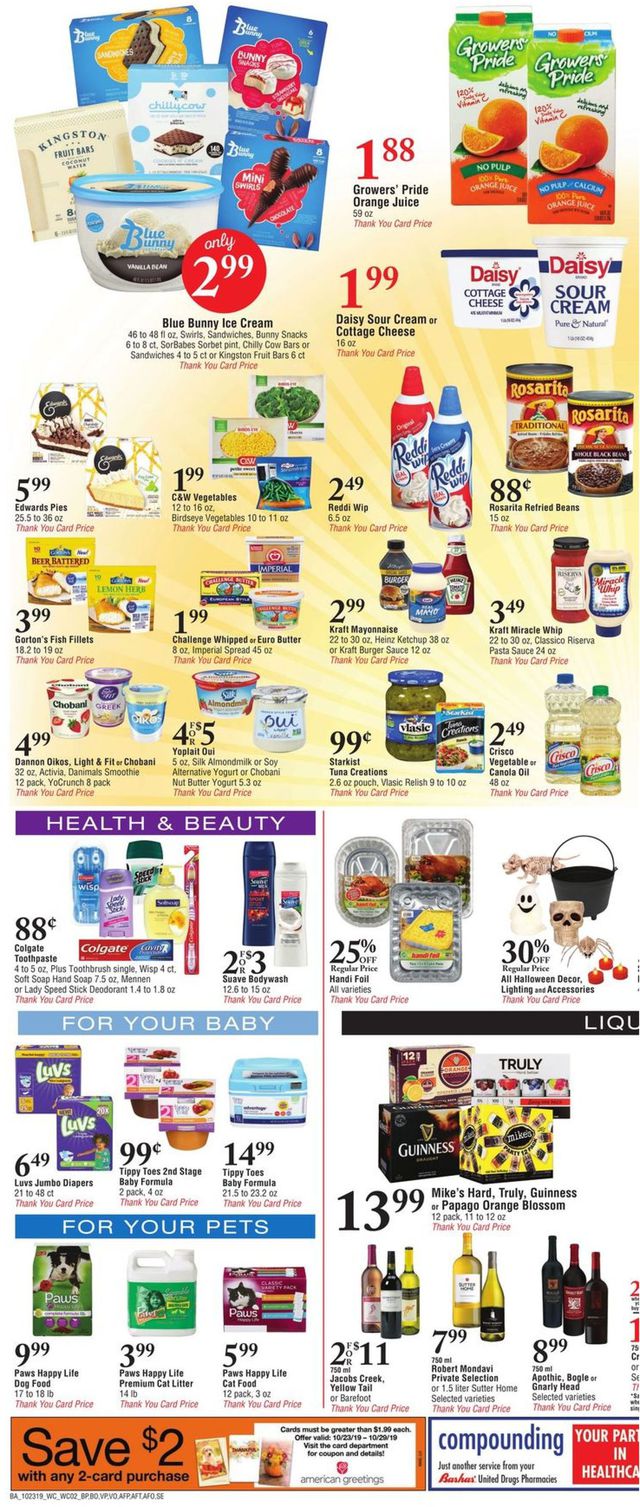 Bashas Ad from 10/23/2019