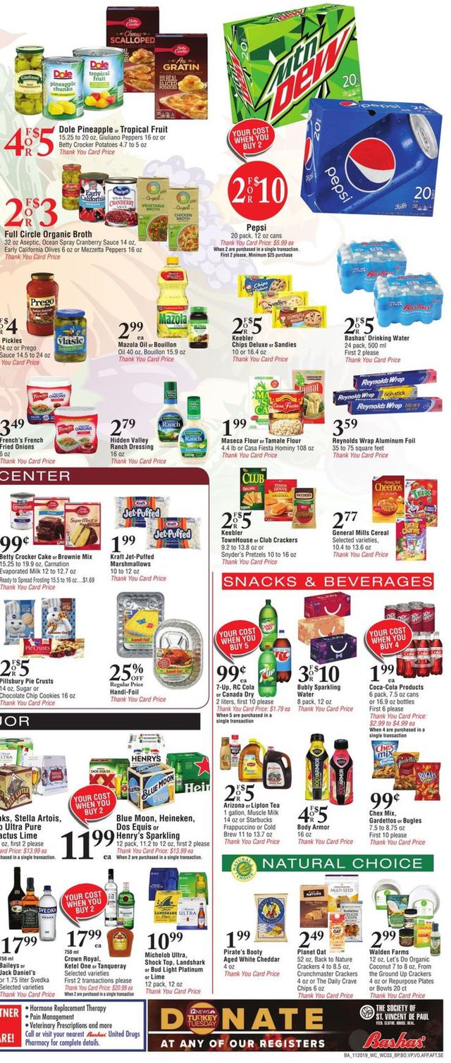 Bashas Ad from 11/20/2019