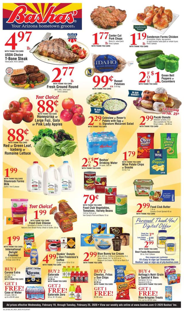 Bashas Ad from 02/19/2020