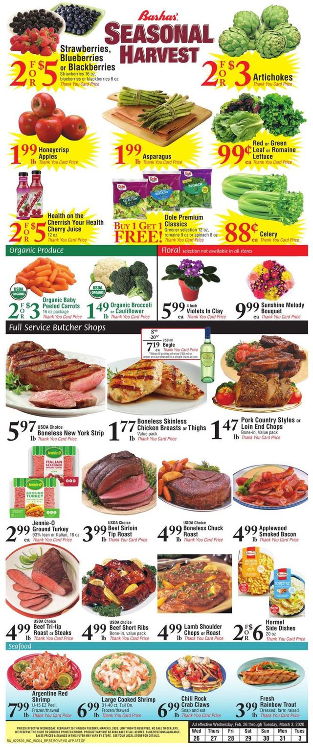Bashas Ad from 02/26/2020