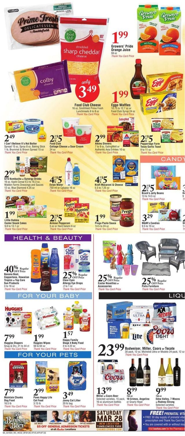 Bashas Ad from 03/18/2020