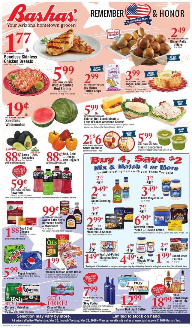 Bashas Ad from 05/20/2020