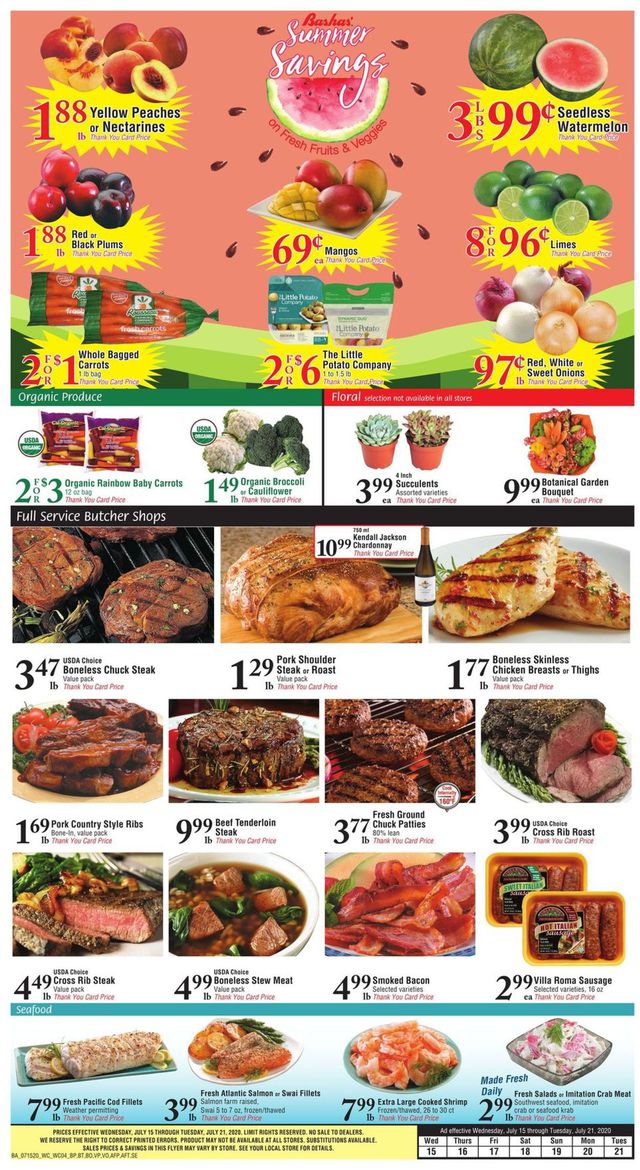 Bashas Ad from 07/15/2020