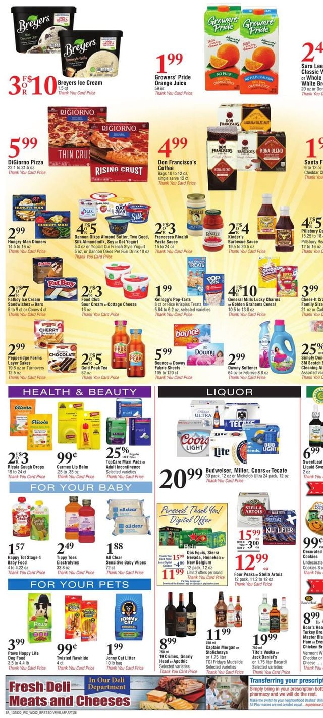Bashas Ad from 10/28/2020
