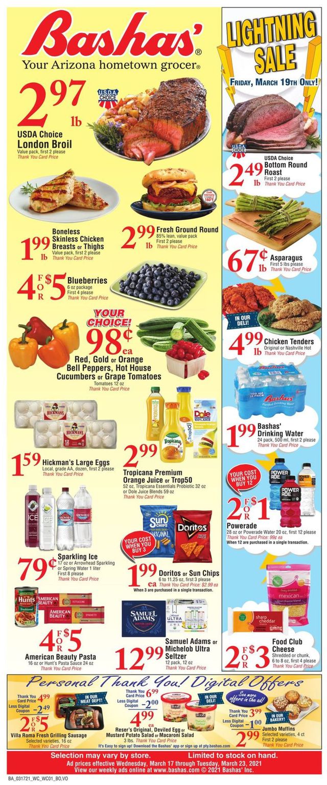 Bashas Ad from 03/17/2021