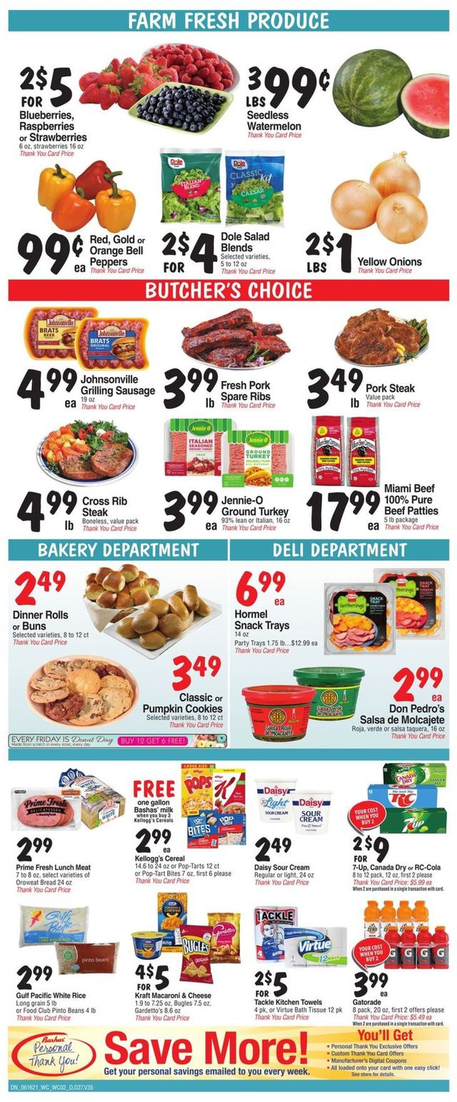 Bashas Ad from 06/16/2021