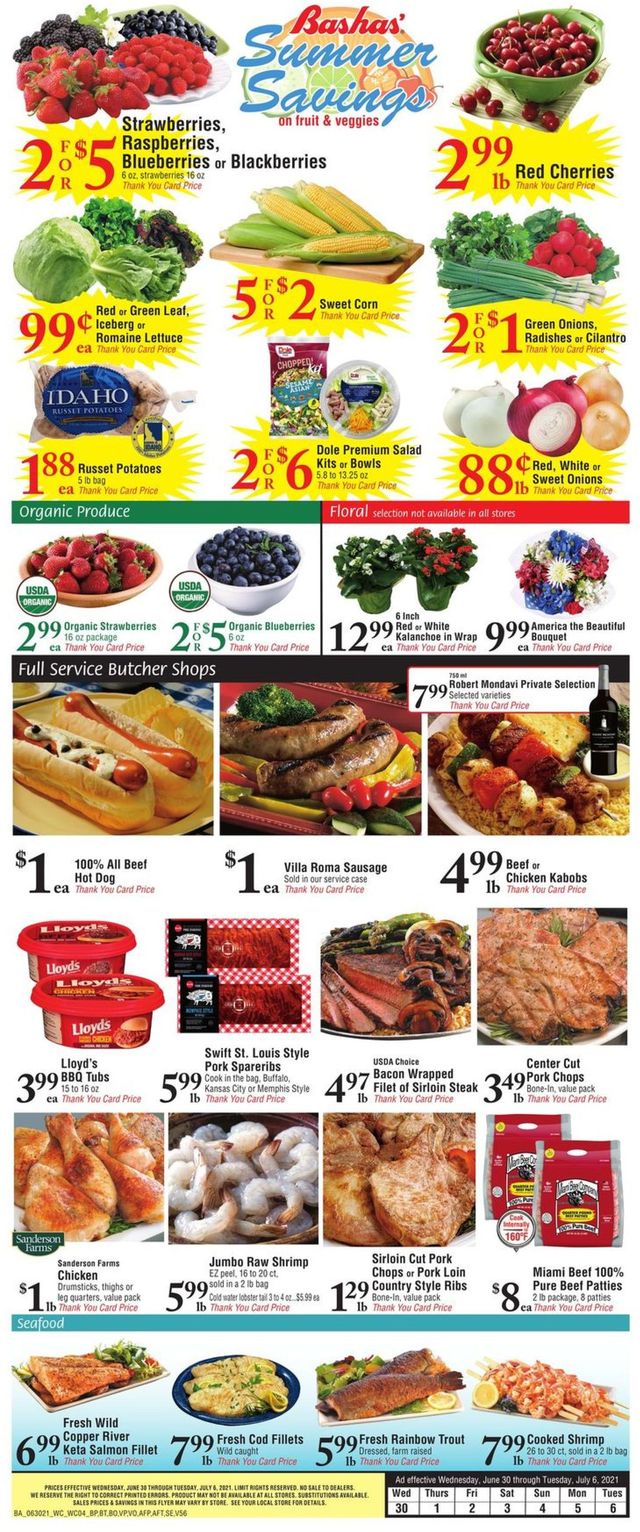 Bashas Ad from 06/30/2021