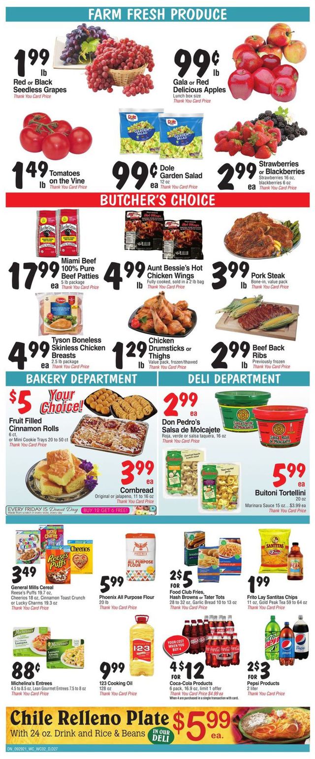 Bashas Ad from 09/29/2021
