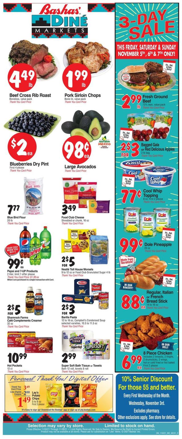 Bashas Ad from 11/03/2021