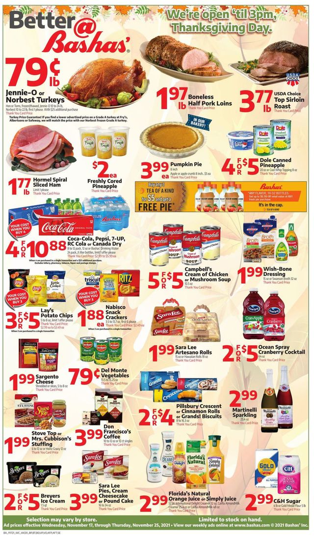 Bashas Ad from 11/17/2021