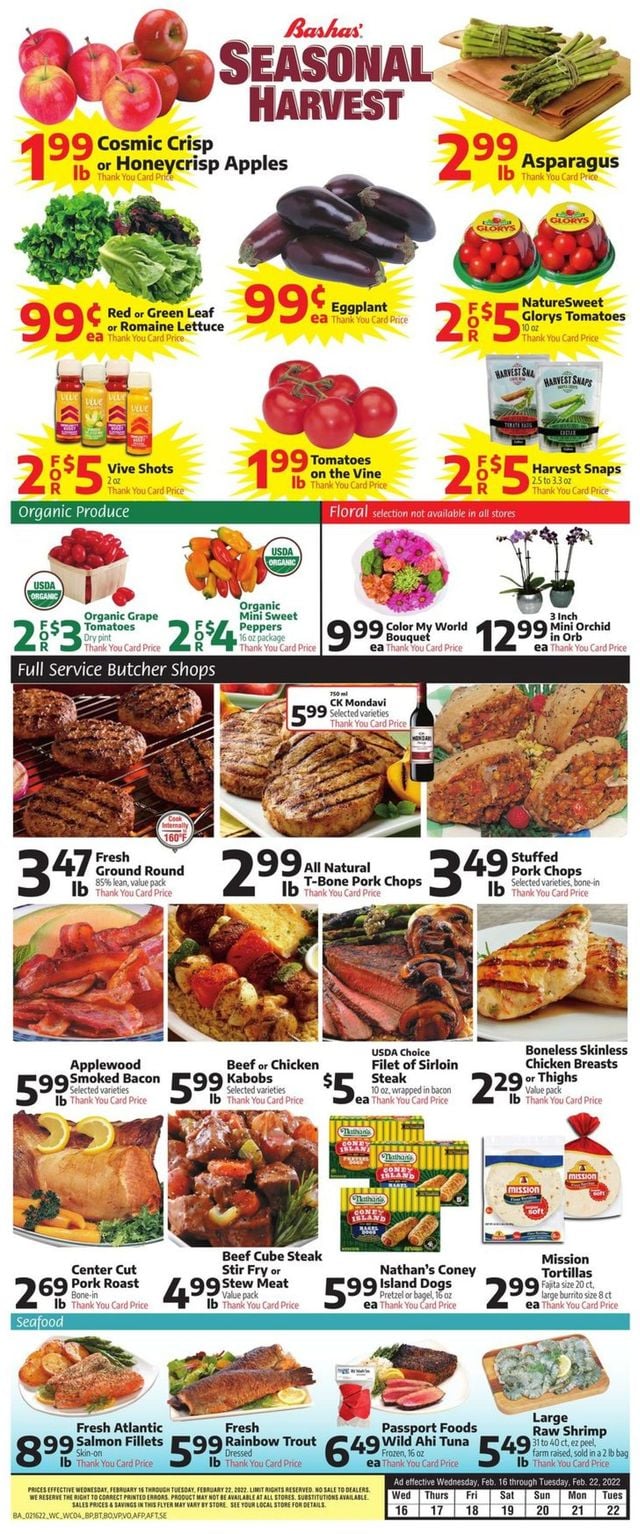 Bashas Ad from 02/16/2022