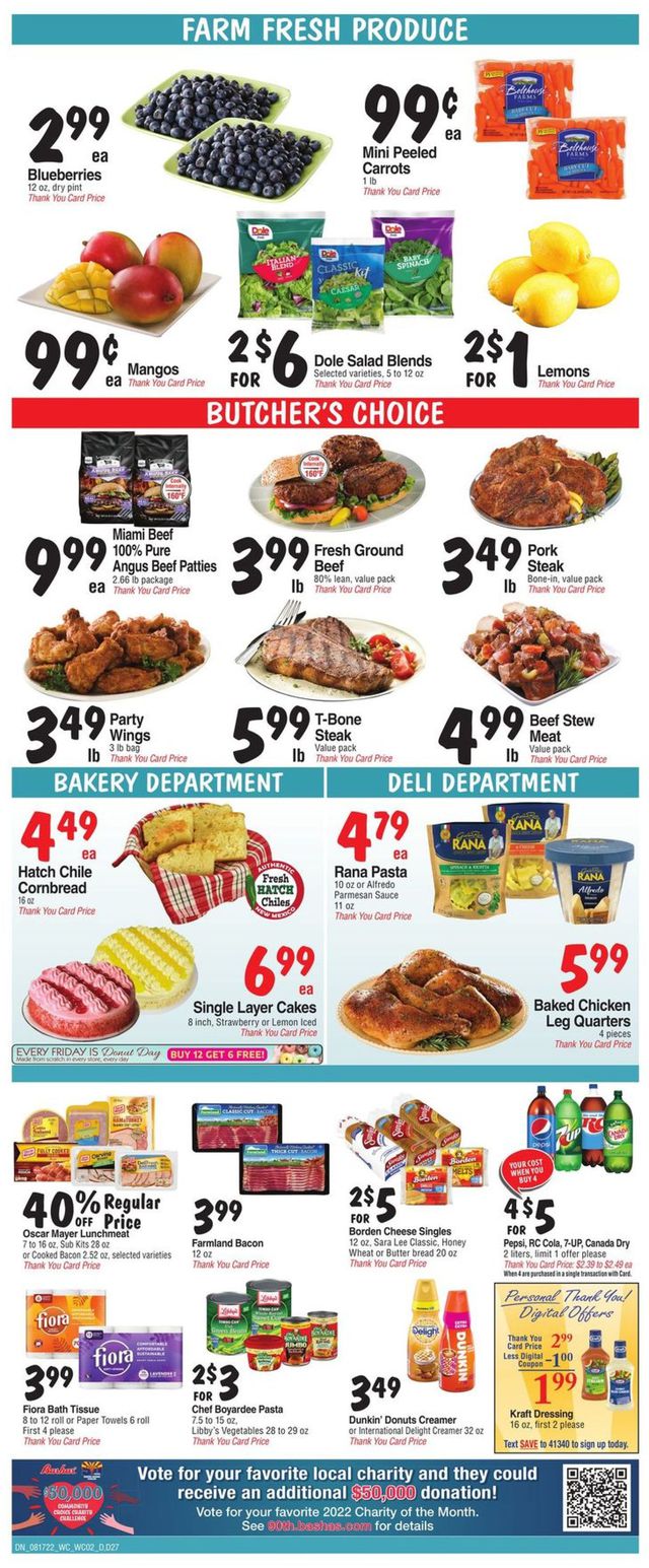 Bashas Ad from 08/17/2022