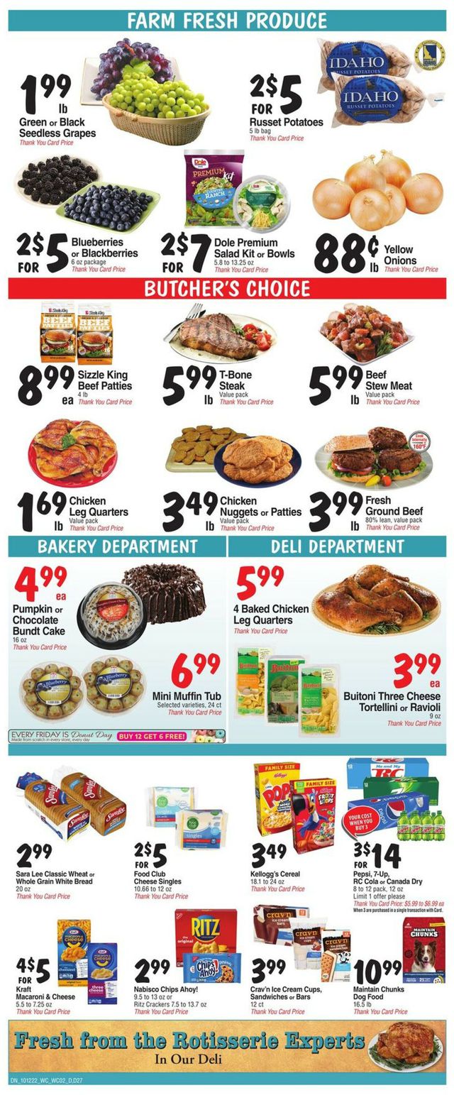 Bashas Ad from 10/12/2022
