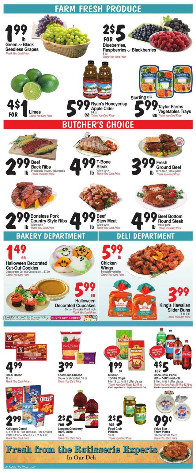 Bashas Ad from 10/26/2022
