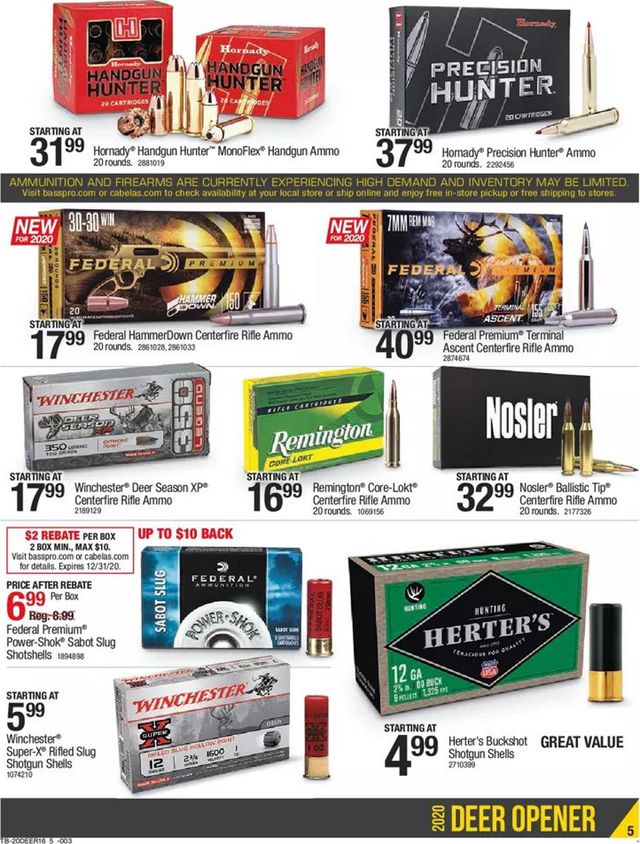 Bass Pro Ad from 11/12/2020