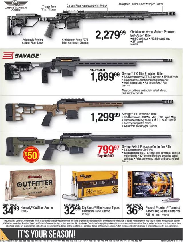 Bass Pro Ad from 10/08/2020