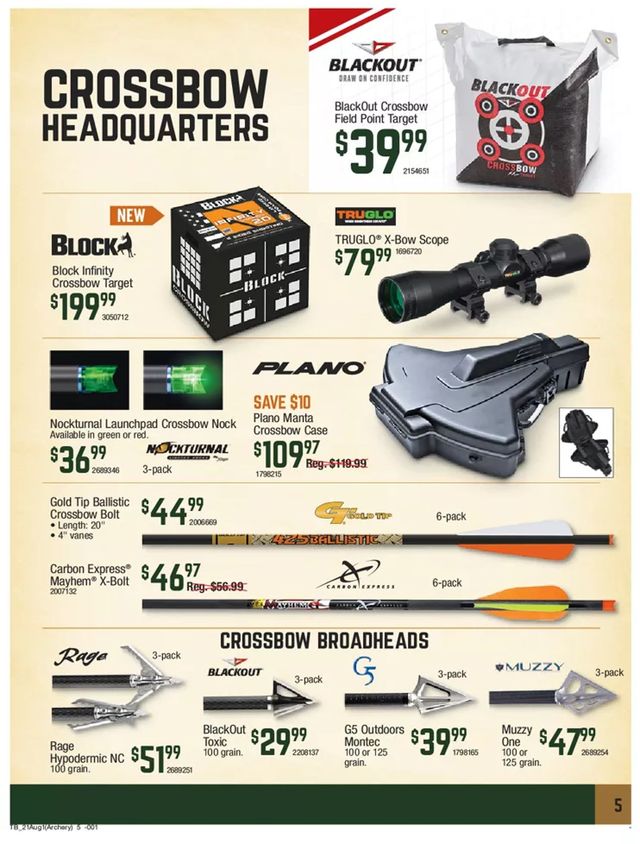 Bass Pro Ad from 08/05/2021