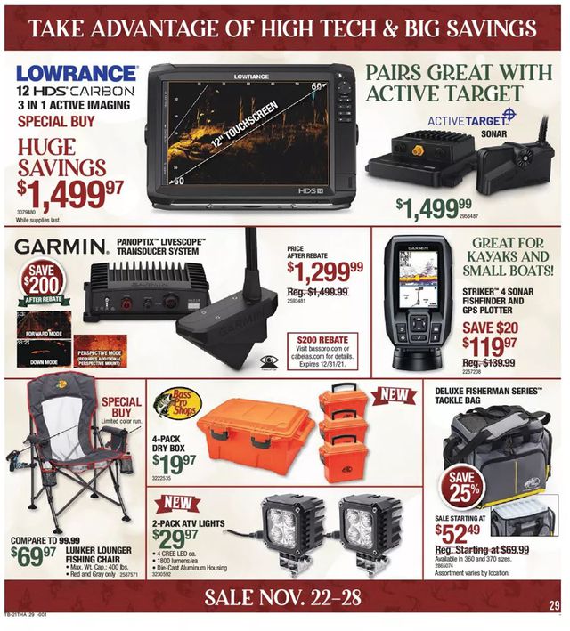 Bass Pro Ad from 11/22/2021