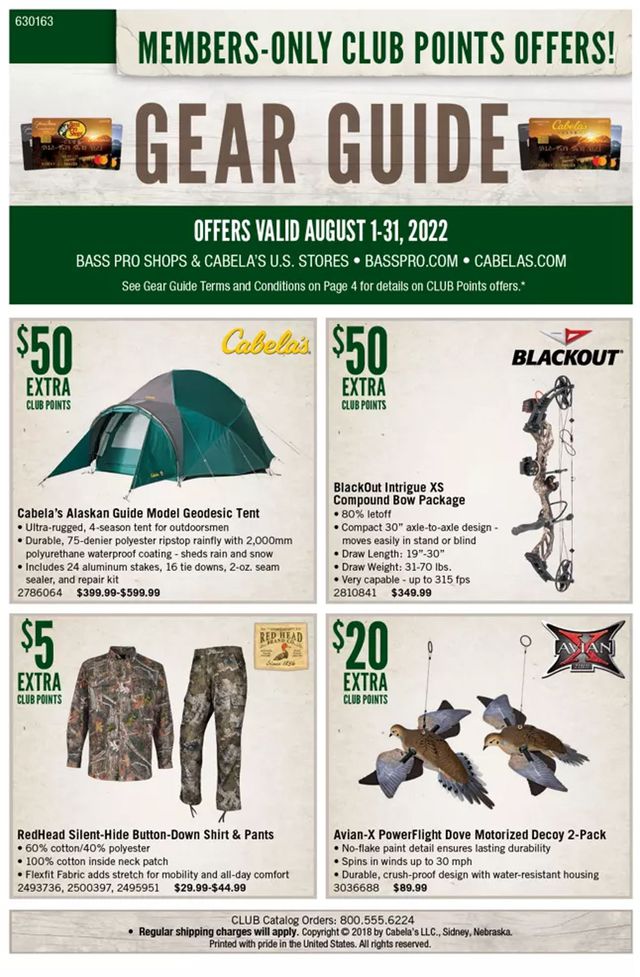 Bass Pro Ad from 08/01/2022
