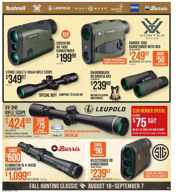 Bass Pro Ad from 08/18/2022