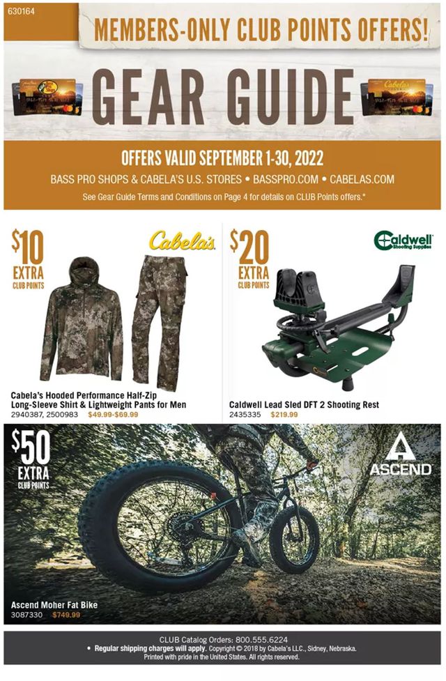 Bass Pro Ad from 09/01/2022