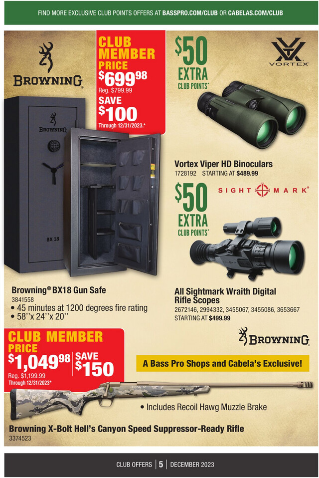 Bass Pro Ad from 12/01/2023