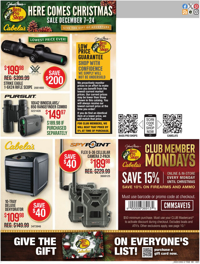 Bass Pro Ad from 12/07/2023