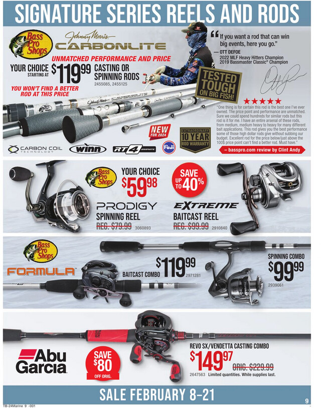 Bass Pro Ad from 02/08/2024