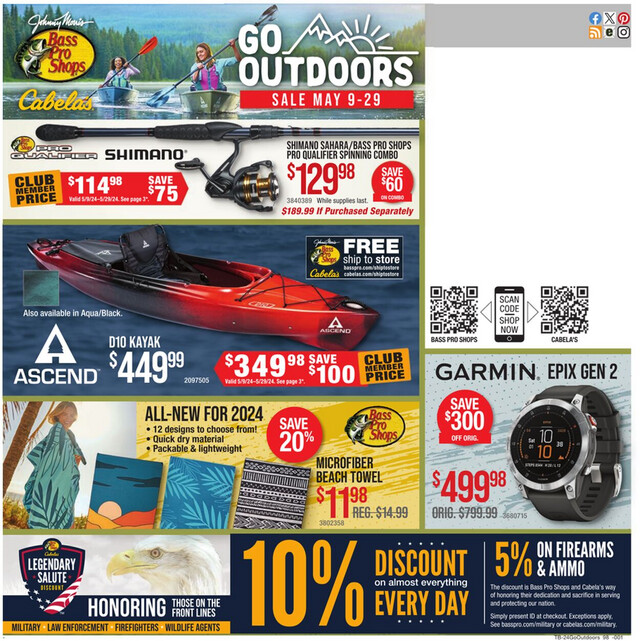 Bass Pro Ad from 05/09/2024