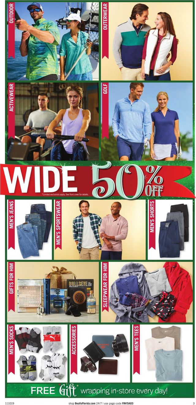 Bealls Florida Ad from 11/10/2019