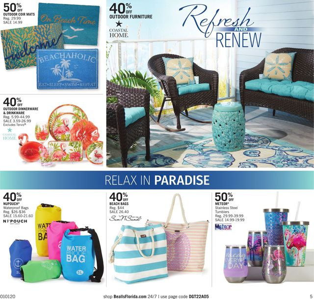 Bealls Florida Ad from 01/01/2020