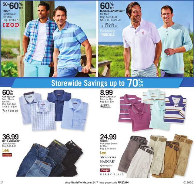 Bealls Florida Ad from 01/26/2020