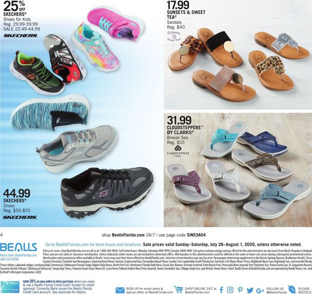 Bealls Florida Ad from 07/26/2020