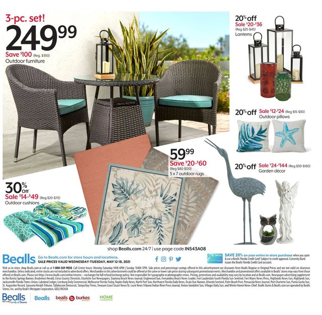 Bealls Florida Ad from 05/12/2021