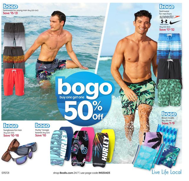 Bealls Florida Ad from 07/07/2021