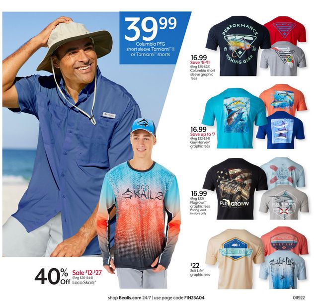 Bealls Florida Ad from 01/19/2022