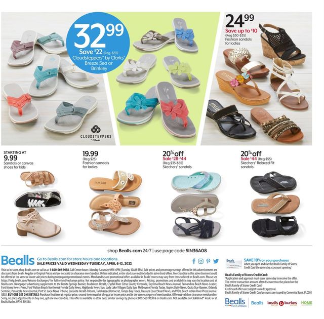 Bealls Florida Ad from 04/06/2022
