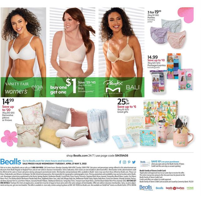 Bealls Florida Ad from 04/27/2022