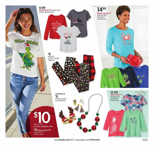 Bealls Florida Ad from 11/02/2022