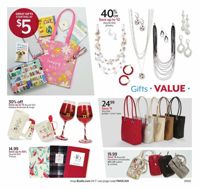 Bealls Florida Ad from 12/14/2022