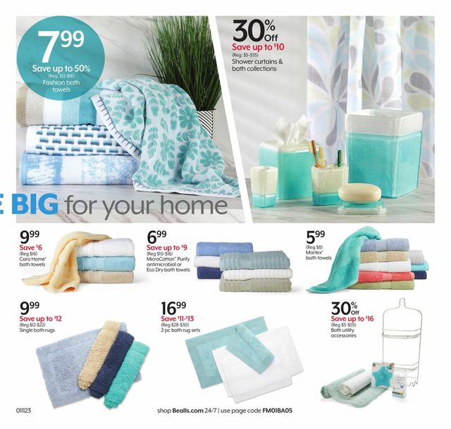 Bealls Florida Ad from 01/11/2023