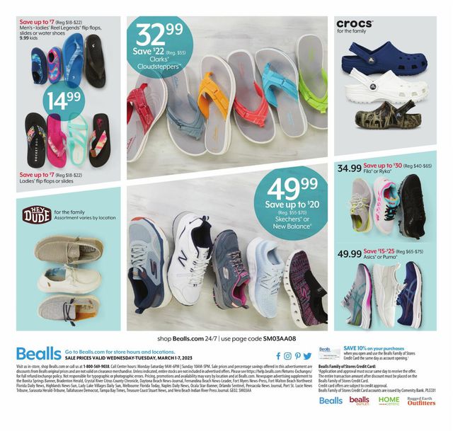 Bealls Florida Ad from 03/01/2023