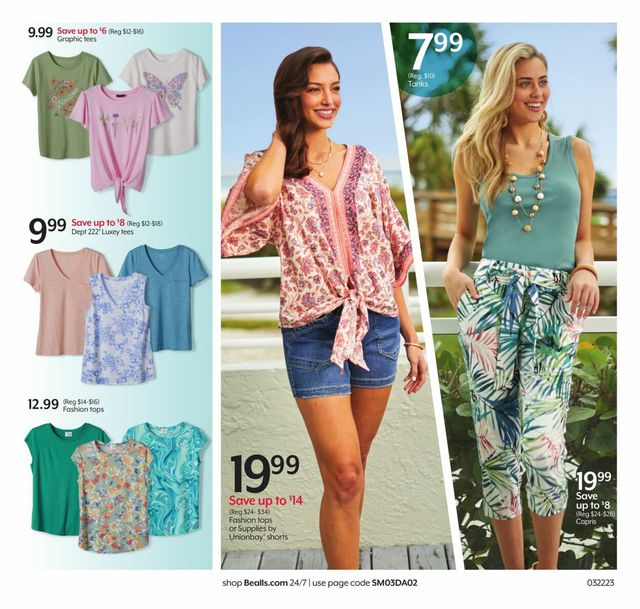 Bealls Florida Ad from 03/22/2023