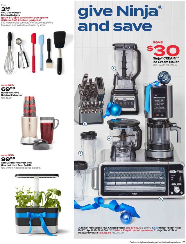Bed Bath and Beyond Ad from 11/30/2021