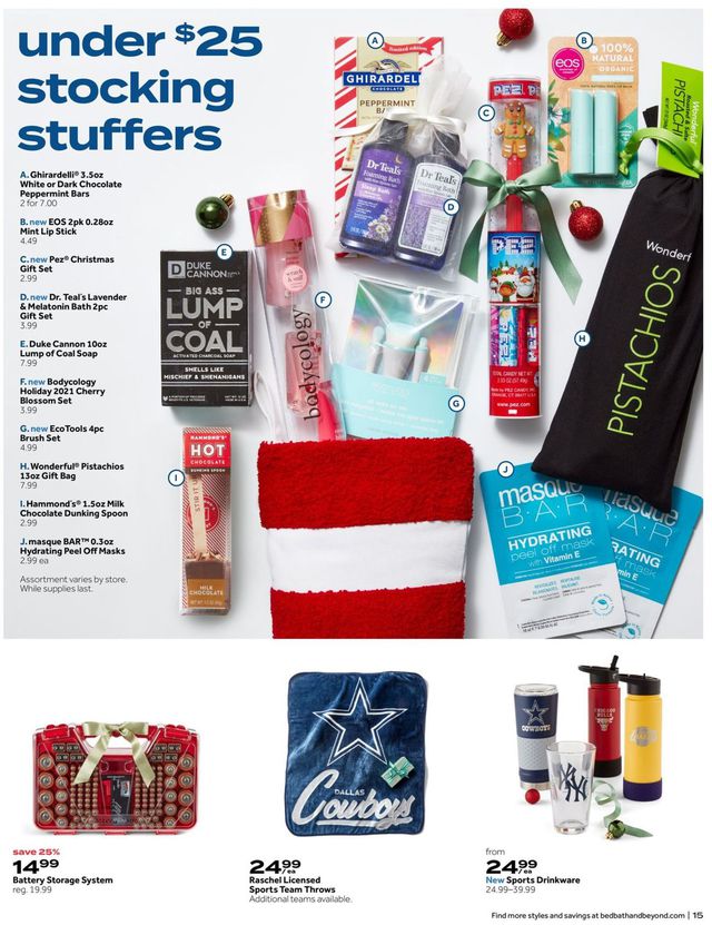 Bed Bath and Beyond Ad from 12/13/2021