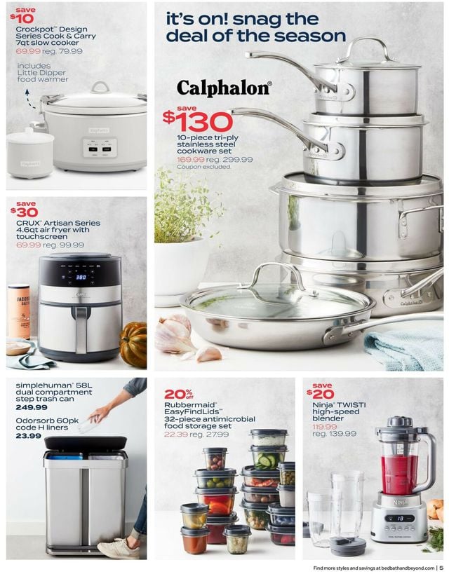 Bed Bath and Beyond Ad from 09/19/2022