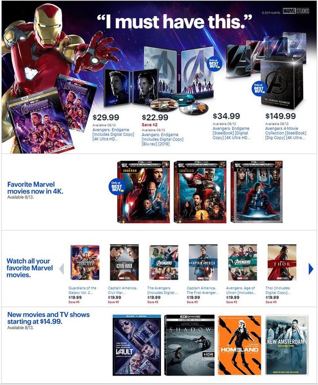 Best Buy Ad from 08/11/2019
