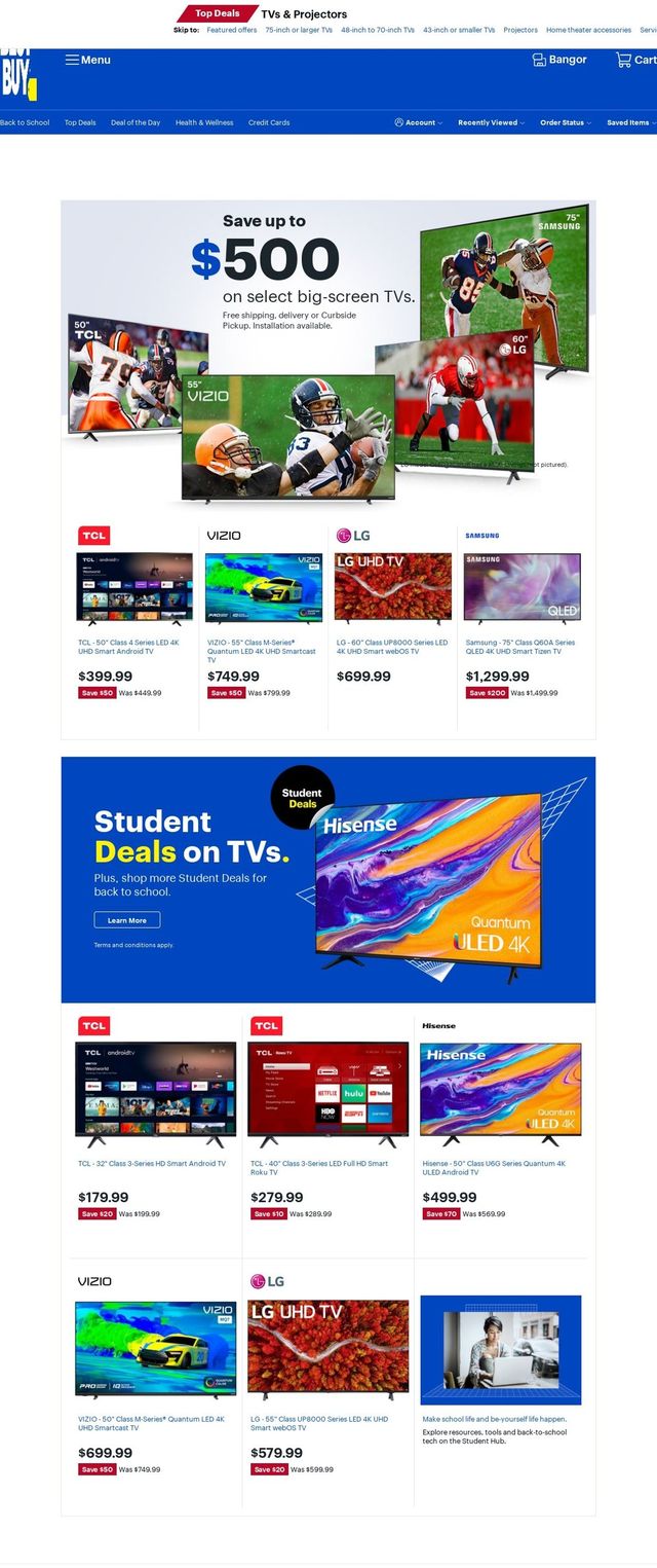 Best Buy Ad from 08/27/2021